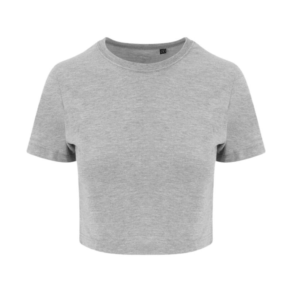 AWDis Just Ts Womens Girlie Tri-Blend Cropped T-Shirt / Heather Gray